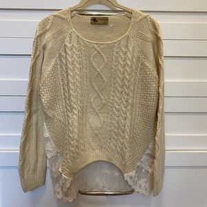LF lace back sweater!